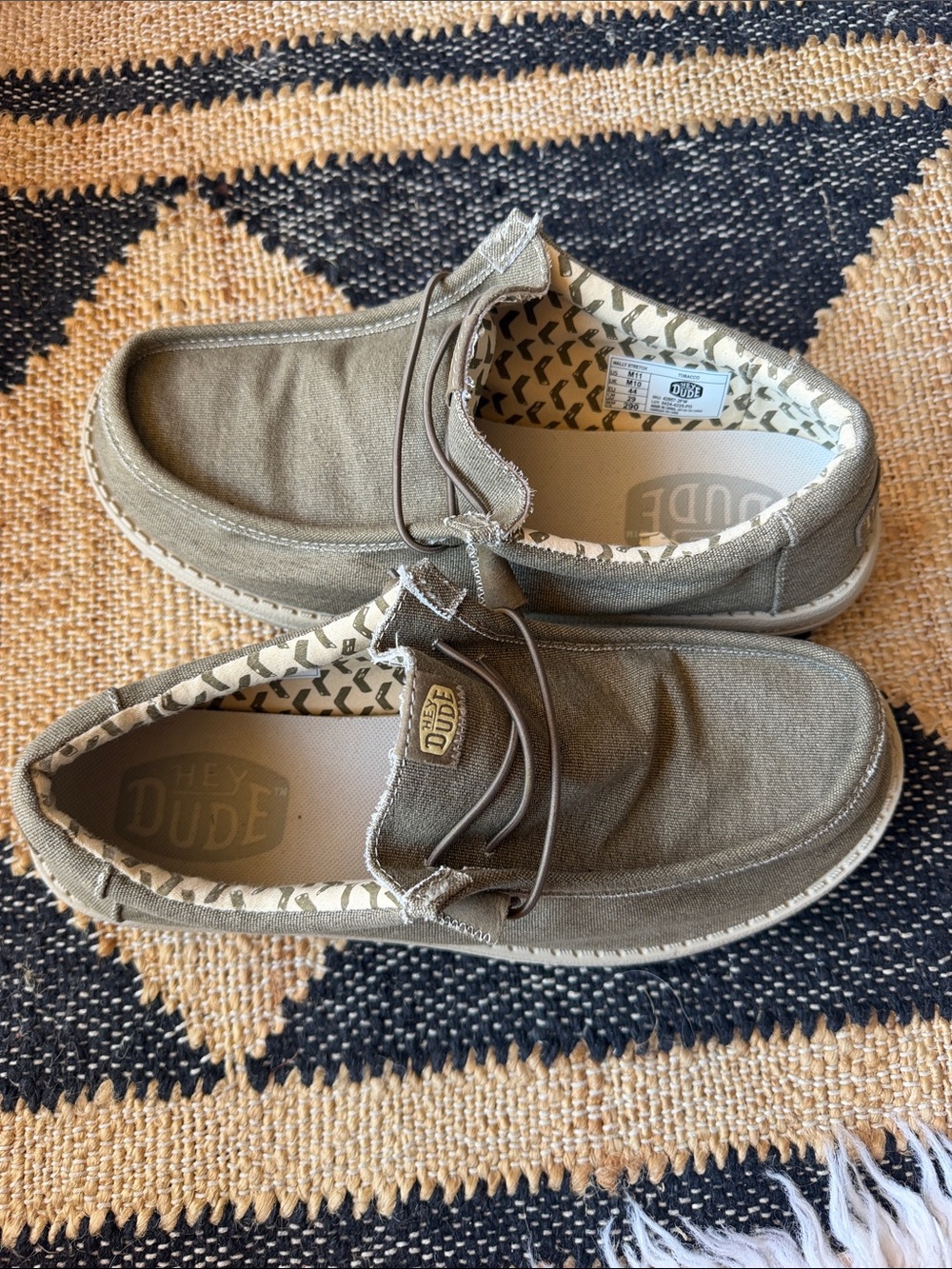Hey Dude Olive Green Wally Slip-On Loafers